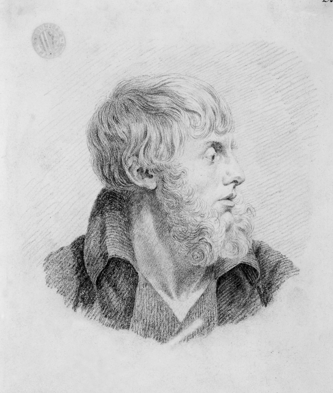 Caspar David Friedrich (1774 – 1840) Selbstbildnis, um 1805/09. Abbildung: Städtische Galerie Dresden, Foto: Franz Zadnicek