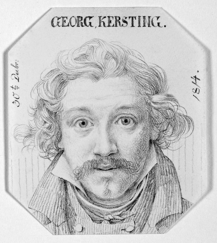 Georg Friedrich Kersting (1785 – 1847) Selbstbildnis, 1814. Abbildung: Städtische Galerie Dresden, Foto: Franz Zadnicek