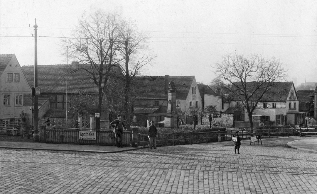 Blick vom Körnerplatz in die Friedrich-Wieck-Straße um 1910. Foto: James Aurig/Archiv Staddtmuseum Dresden