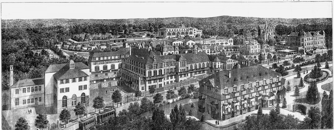 Panorama des ehemaligen Lahmann-Sanatoriums. Abbildung: Sammlung M. Böttger