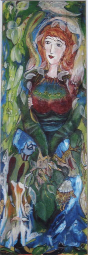 „Die Elfenkönigin“ von Martina Rossa, Acryl auf Leinwand. Foto: Petra Kühnert, 2012