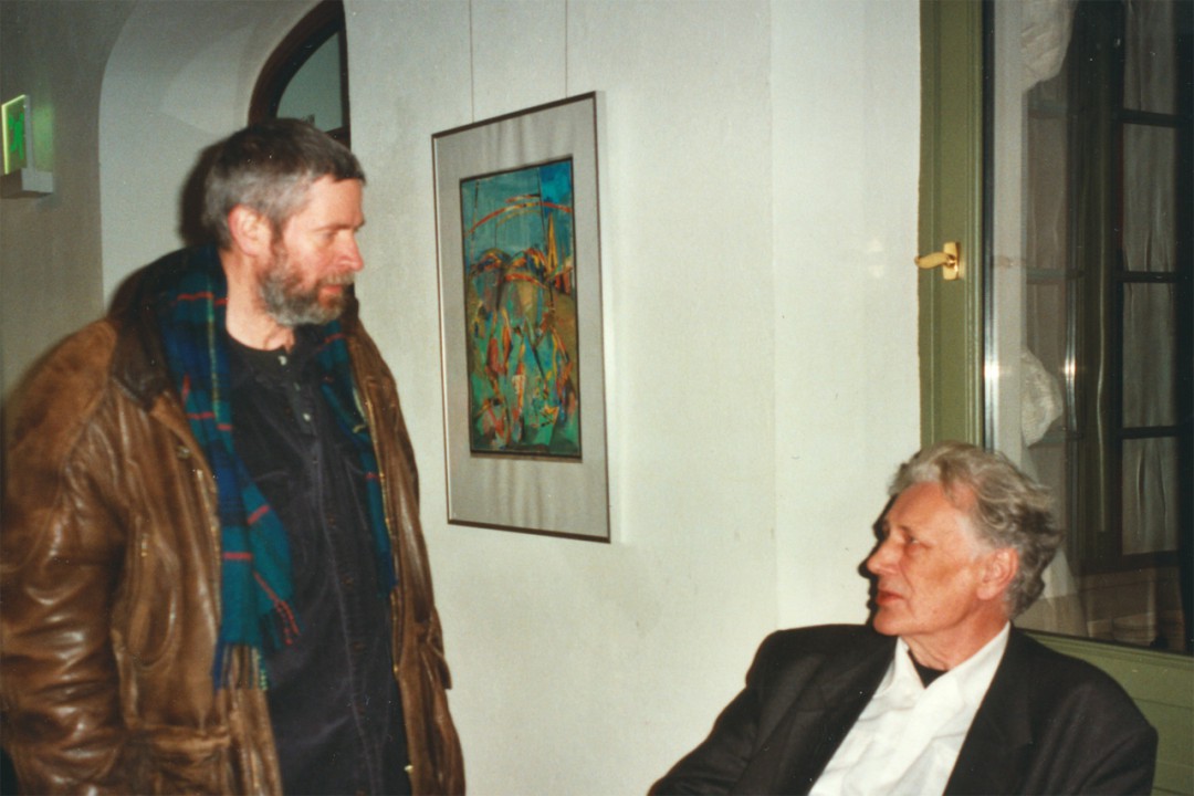 Diether Schmidt (rechts) mit Klaus Drechsler Foto: Gisela Bartholomay