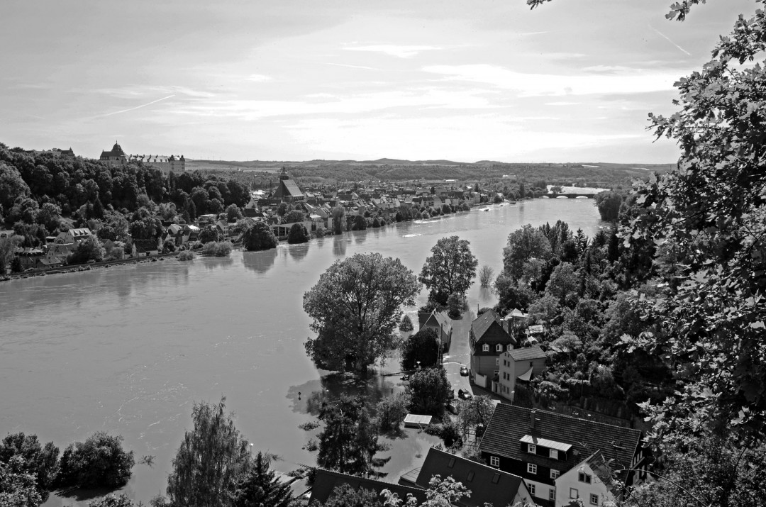 Elbehochwasser in Pirna. Foto: Jürgen Frohse