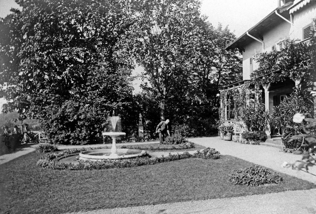 Garten des Knoopschen Anwesens, Elbseite. Foto: Sammlung Ute Häse
