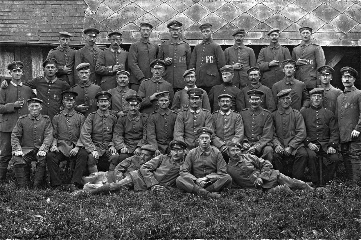Im Gefangenenlager Annebault-Dozulé Caen September 1917. Foto: Archiv Griesbach