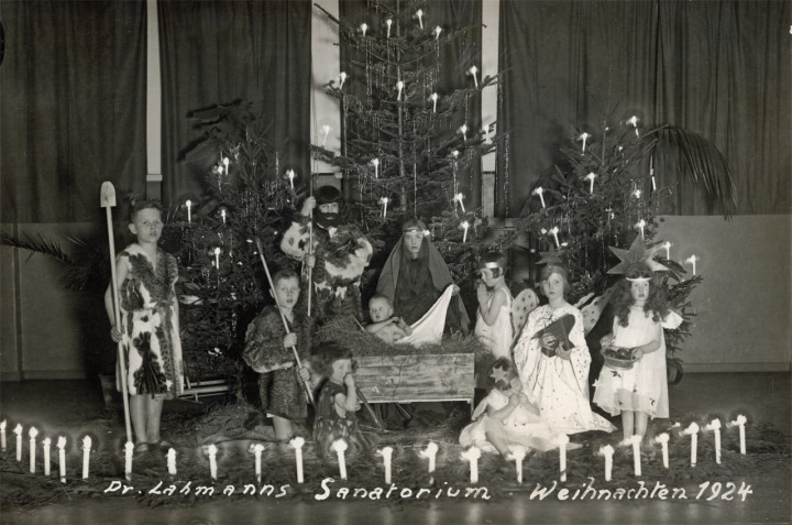Weihnachten in Dr. Lahmanns Sanatorium“, 1924. Sammlung Ortsverein Loschwitz-Wachwitz