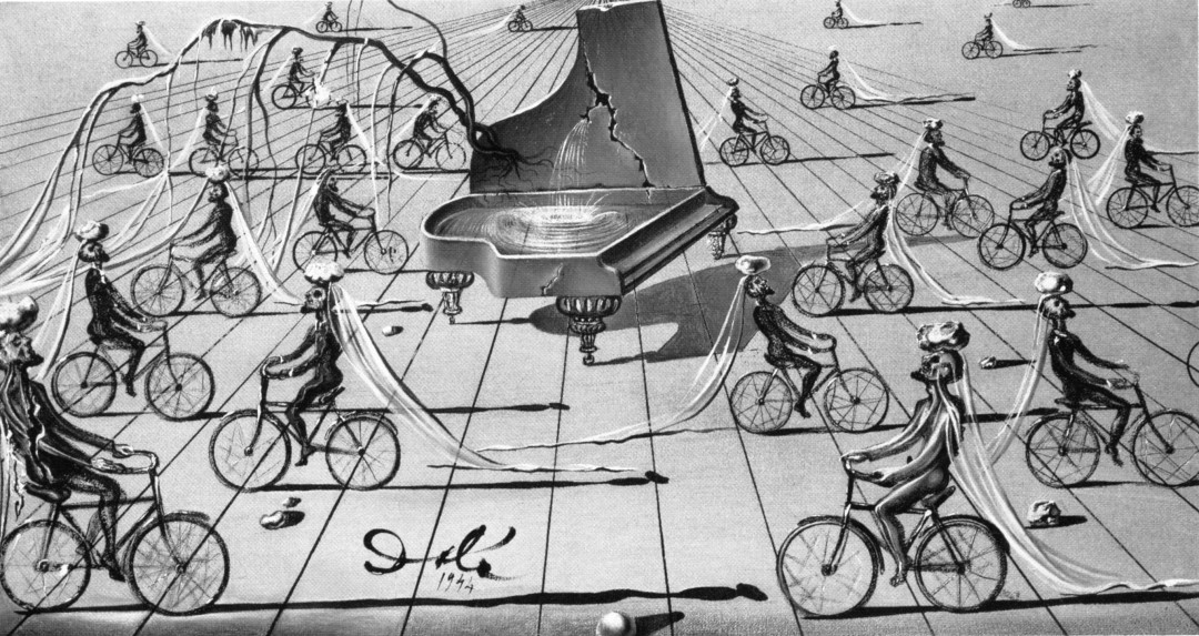 Salvador Dali: Sentimentales Colloquium (1944) Öl auf Leinwand (10 3/4 x 161/8 Inches) Sammlung des Salvador Dali Museums St. Petersburg, Florida (USA) Copyright 2001/Mit freundlicher Genehmigung des Salvador Dali Museum, Inc.